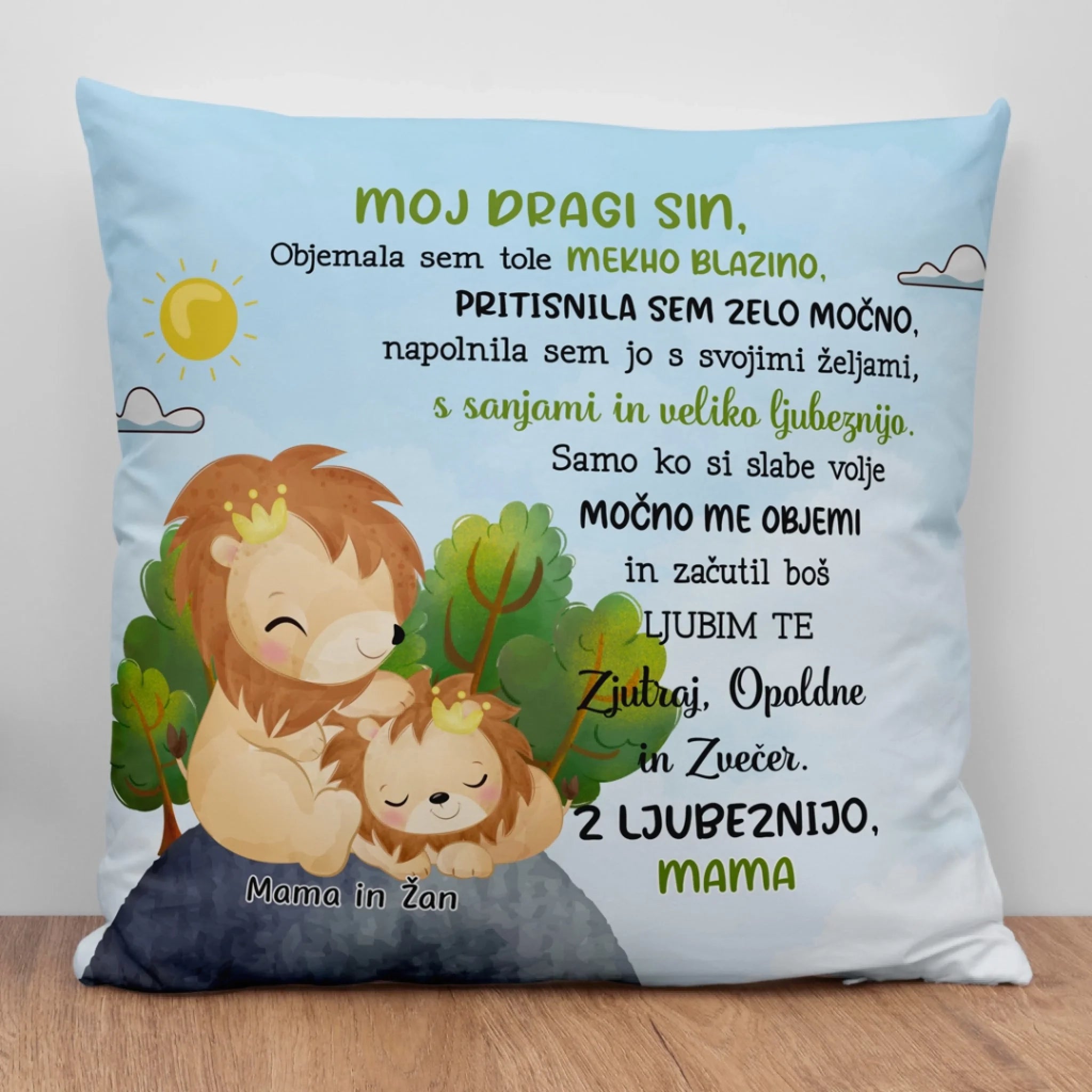 Unikatna blazina za otroke - ljubke živali